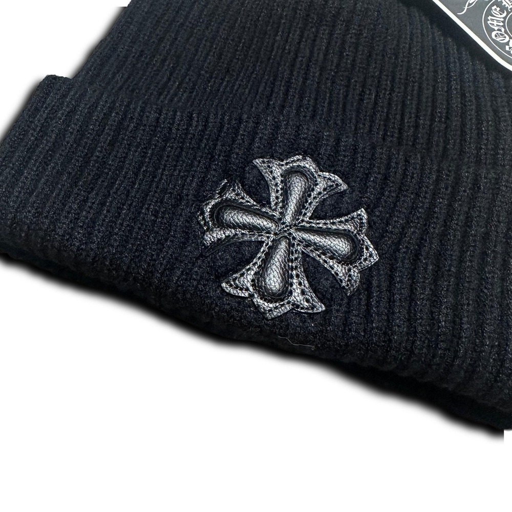Black Chrome Hearts Beanie - Picture 4 of 7